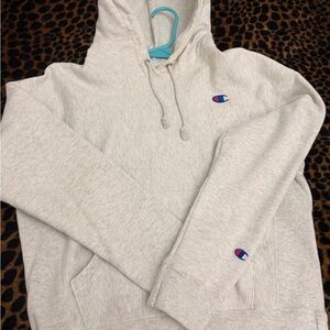 Champion Woman Gray Hoodie Sweater